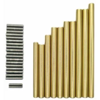 9 Stk. Crawler Links +1x Panhardstab aus Messing incl. 18 Stk. VA-Stiftschrauben